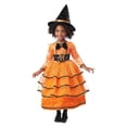 thumbnail image 2 of Girl's Toddler Midnight Pumpkin Patch Witch Costume, 2 of 3