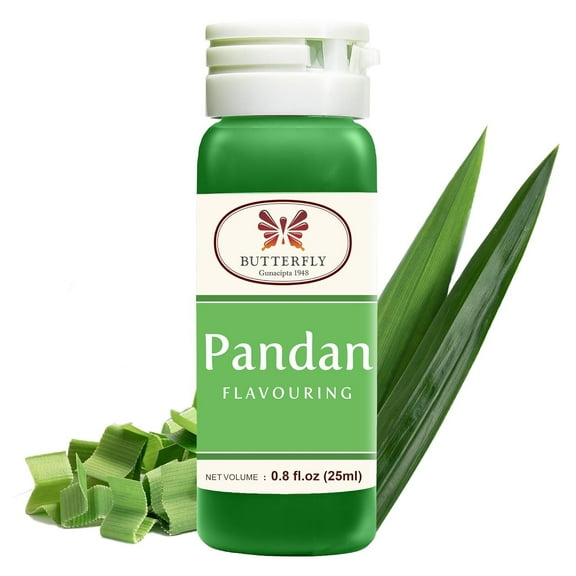 BUTTERFLY Pandan Flavoring (0.8 FZ) - (Pack of 2)