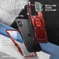 thumbnail image 2 of i-Blason Armorbox for iPhone 16 6.1" Magnetic Case Camera Control Capture Button Design [Military Protection] Full-Body Rugged Protective Case Cover with Built-in Screen Protector & Kickstand, Ruddy, 2 of 11