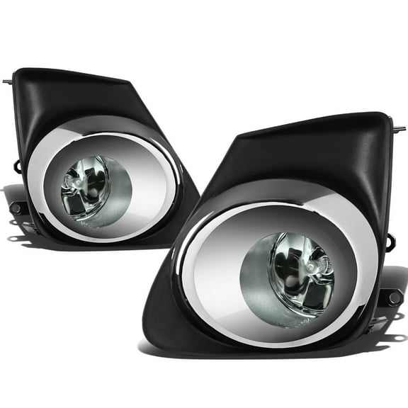 DNA Motoring For 11-13 Toyota Corolla Smoked Lens Fog Light Lamps Pair w/Chrome Bezel Wiring Switch