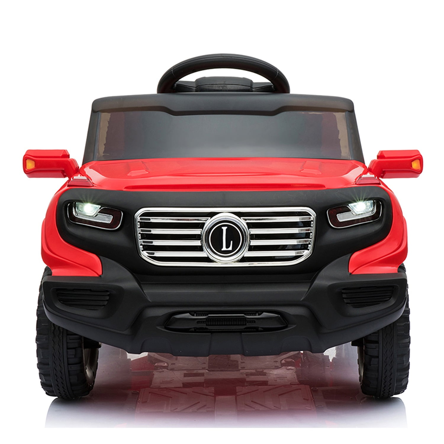 CIPACHO Electric Kids Ride On Cars 6V Battery Motorized Vehicles Children's Best Toy Car with 3 Speeds, Music, LED Lights and Realistic Horns, Red