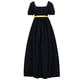 thumbnail image 3 of Vestido de fiesta de té de estilo regencia, disfraz de cosplay para mujer, manga corta, estilo vintage victoriano medieval, cintura alta, vestido de baile de Janes Austener, 3 of 5