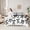 White Black, variant on jejeloiu Cartoon Bowknot Stars 7-Piece Twin Bedding Sets,Black Kawaii Bowtie Bedding Comforter Set For Girl Reversible