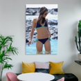 thumbnail image 6 of Poster Jordana Brewster Sexy Personality Painting On Canvas Wall Art Poster Scroll Picture Print Living Room Walls Decor Home Posters 24x36inch(60x90cm), 6 of 6