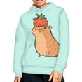 thumbnail image 5 of DISNIMO Capybara Hoodie Girls Strawberry Hoodie Kids 8-10 Boys and Girls Sweatshirts with Hoods Graphic Hooded Sweatshirt Girl Streetwear Hoodie Children Casual Clothes Kids Fall Clothing, 5 of 7