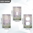 thumbnail image 7 of Yayeee Blank Wall Plate Cover 1-Gang 4.5"x2.7" Home Unused Decorative Outlet, Purple Deer, 7 of 7