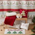 thumbnail image 6 of Merry & Bright Comet and Cupid by Levtex Home - Decorative Pillow (18x14in.) - Reindeer Figural - Brown, White, Red, and Tan, 6 of 6