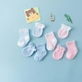 thumbnail image 5 of Baby Socks Cotton Infant Solid Color Socks Four Sets Of Two Pairs Of Baby Socks + Two Pairs Of Baby Anti-Grab Gloves, 5 of 6