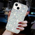 thumbnail image 3 of For iPhone 14 Plus Case,Cute Glitter Bling Twinkle Stardust with Drop Protection Shockproof Soft TPU Slim Flexible Phone Case Girls/Women Protective case for iPhone 14 Plus,Anti Scratch,White, 3 of 6