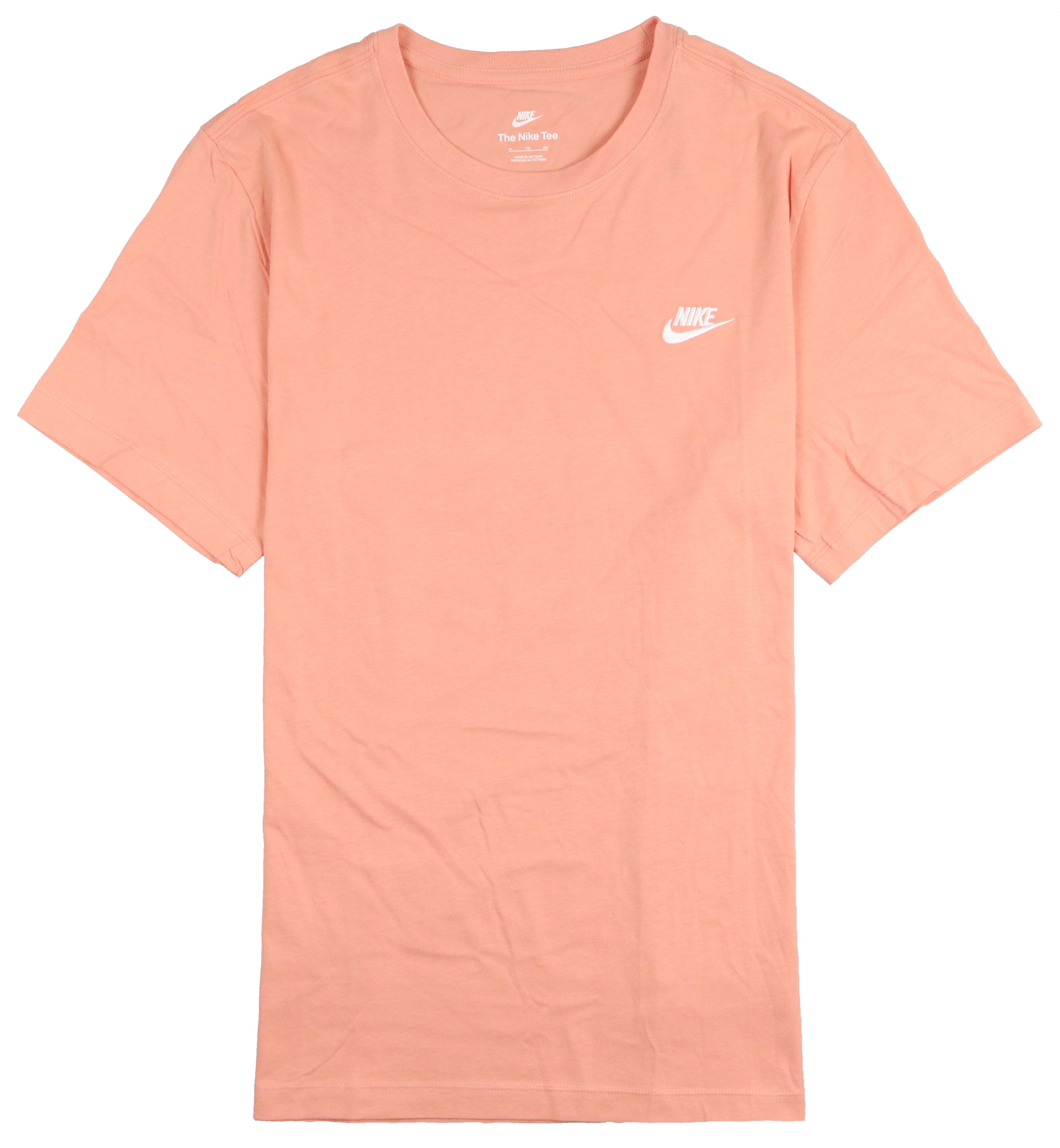 Nike Men's Sportswear Embroidered Logo T-Shirt X-Large Coral