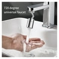 thumbnail image 6 of Faucet Adapter,720 Degree Flexible Splash Filter Faucet Spray Head Universal Tap Extender Adapter Kitchen Tap Nozzle Faucets Sprayer ,Water Saving, 6 of 7