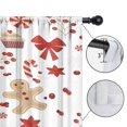 thumbnail image 4 of Blackout Kids Curtains,Red Christmas Gingerbread Man Pattern Childrens Insulated Curtains Set Of 2,Bedroom Essentials,Toddler Room Decor 52"x84", 4 of 5