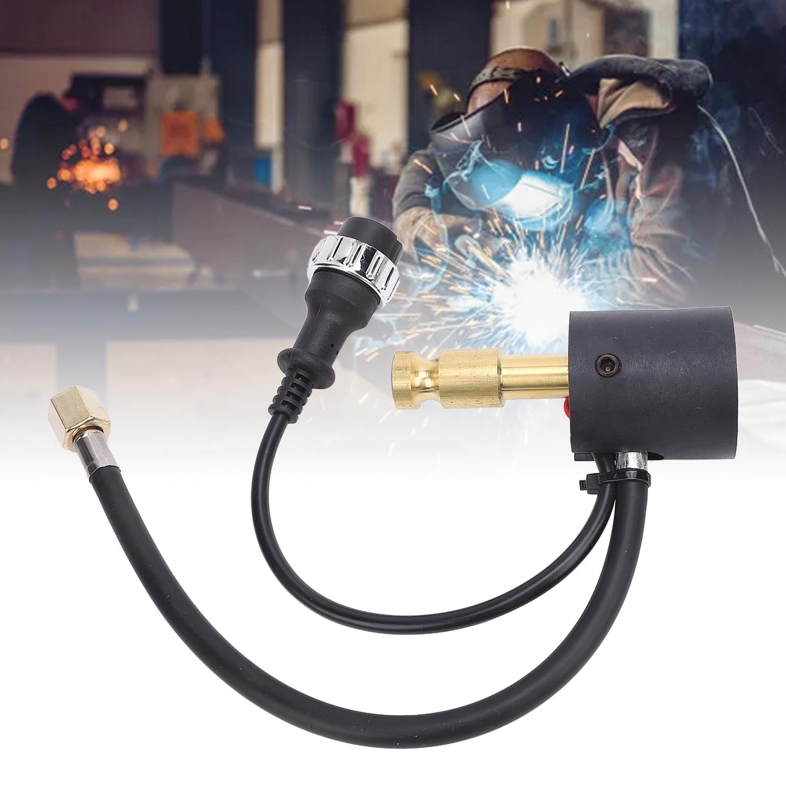 Welding Torch Adapter, Strong Conductivity Euro Socket Welding Adapter Japanese To European Flame Retardant  for CO2 Gas Shielded Welder