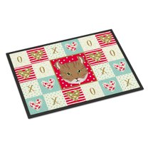 Carolines Treasures CK5121MAT Highlander Lynx Cat Love Door Mat Indoor Rug or Outdoor Welcome Mat 18x27 Doormat 27"L x