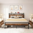 YITAHOME King Size Bed Frame with 4 Storage Drawers, Metal Platform Bed