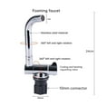 Motorhome Trailer Modification Parts Kitchen Bathroom Hot And Cold Folding Faucet 304 Stainless ...