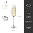 thumbnail image 4 of Viski Reserve Julien Champagne Flutes, Home Bar Party Gifts 5.75oz Set of 4, 4 of 10