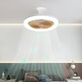 thumbnail image 4 of Ceiling Fan Light with E27 Lamp Socket Enclosed Low Profile Design for Home, Energy Efficient LED Lighting, Hidden Fan, Quiet Operation, 4 of 6