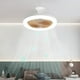 thumbnail image 5 of RKSTN portable fan Ceiling Fan With Lights, Enclosed Low Fan Light, Ceiling Light With Fan, Hidden Fan With E27 Lamp, 5 of 5