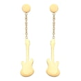 thumbnail image 1 of Aretes Pendientes Guitarra Eléctrica Oro 14k Laminado dorado Unitalla, 1 of 8