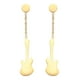 thumbnail image 1 of Aretes Pendientes Guitarra Eléctrica Oro 14k Laminado dorado Unitalla, 1 of 8