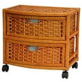 thumbnail image 2 of Handmade Natural Fiber 16-inch Chest of Drawers (China) Mocha, 2 of 5