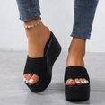 thumbnail image 1 of Sandals Summer 2023 New Women Slippers Wedges Platform Beach Flip Flops Trend High Heels Ladies Shoes Pumps Thick Slides Mujer, 1 of 3