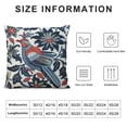thumbnail image 5 of Leisuo Throw Pillow Covers Square, Home Decor with Hidden Zipper,Phoenix Animal Patterns,National Style Farmhouse for Sofa Living Room Couch Bed White, 5 of 5