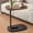 Nut-brown, variant on Portable adjustable folding table, laptop table, suitable for home office tables, coffee tables and bedside sofas. Strong metal frame, saves space and easy to move. It can be raised and rotated.