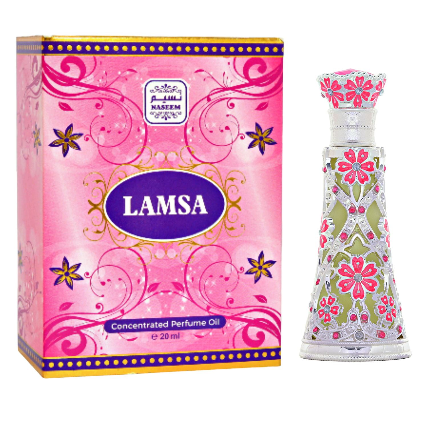 Lamsa Perfume Oil Long Lasting Floral Woody Women Perfume Oil by Naseem