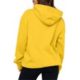 thumbnail image 7 of Women Fall Hoodies Pullover Hooded Sweatshirt Solid Color Tops Overszied Long Sleeve Trendy Loose Fit Lightweight Yellow M, 7 of 7