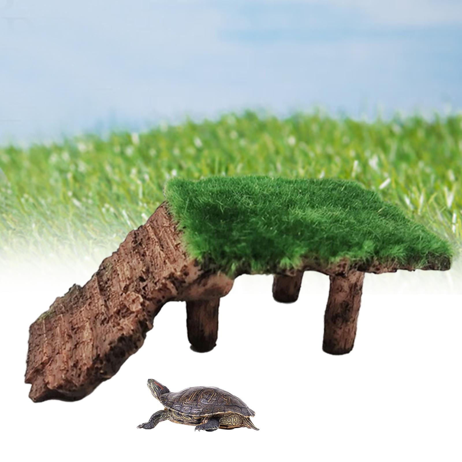 Aquarium Poly-Resin Turtle Reptile Climbing Ladder Basking Platform 11x6.5x4cm B