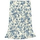 thumbnail image 2 of Fotbe Vintage Blue Floral Manta de Franela Acolchonada con Estampado, Súper Suave y Esponjosa, Extra Grande para Sofá, Cama, Uso Todo el Año-40"x30", 2 of 7