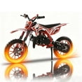 thumbnail image 2 of Floseru 49cc Kids Dirt Bike - 2-Stroke Mini Motorcycle with Front and Rear Disc Brakes, Motorcycles for Kids Gas, Shock Absorption, Soft Seat Cushion and Off Road Tires for Kid and Teen, 2 of 8