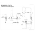 thumbnail image 3 of Fauceture FSC8965DL Concord Widespread Bathroom Faucet with Pop-Up Drain, Oil Rubbed Bronze, 3 of 3