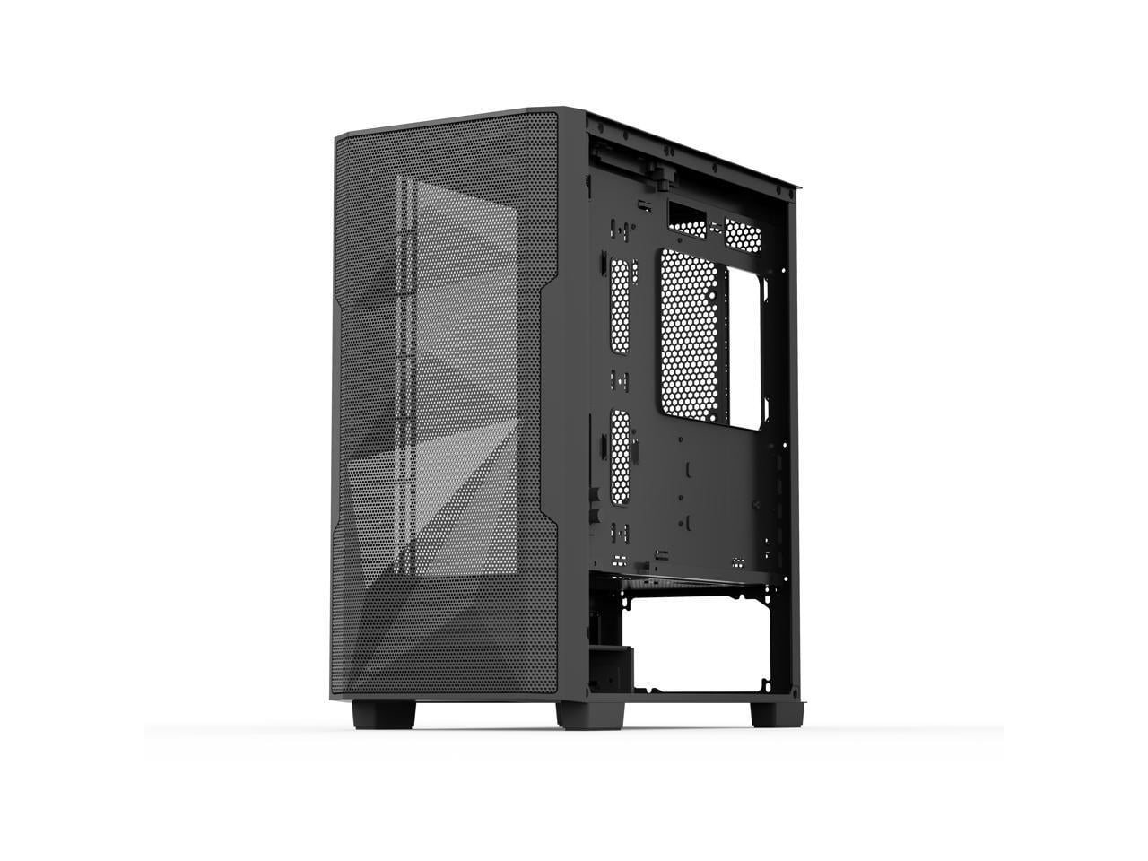 Rosewill FBM-X6 Black Micro ATX Mid Tower Case - Tempered Glass Side Panel, High Airflow, 4X PWM ARGB Fans, Dedicated Cable Routing Clips, Pre-Installed 650W 80+ Gold PSU