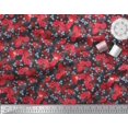 thumbnail image 3 of Soimoi Georgette Viscose Fabric Raspberry,Strawberry & Cherry Fruits Fabric Prints by Yard 42 Inch Wide, 3 of 3