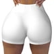 thumbnail image 2 of Fotbe White Shorts Sin Costuras – Shorts Deportivos de Cintura Alta para Mujer, Elásticos para Gimnasio, Yoga, Running o Ciclismo-Medium, 2 of 8