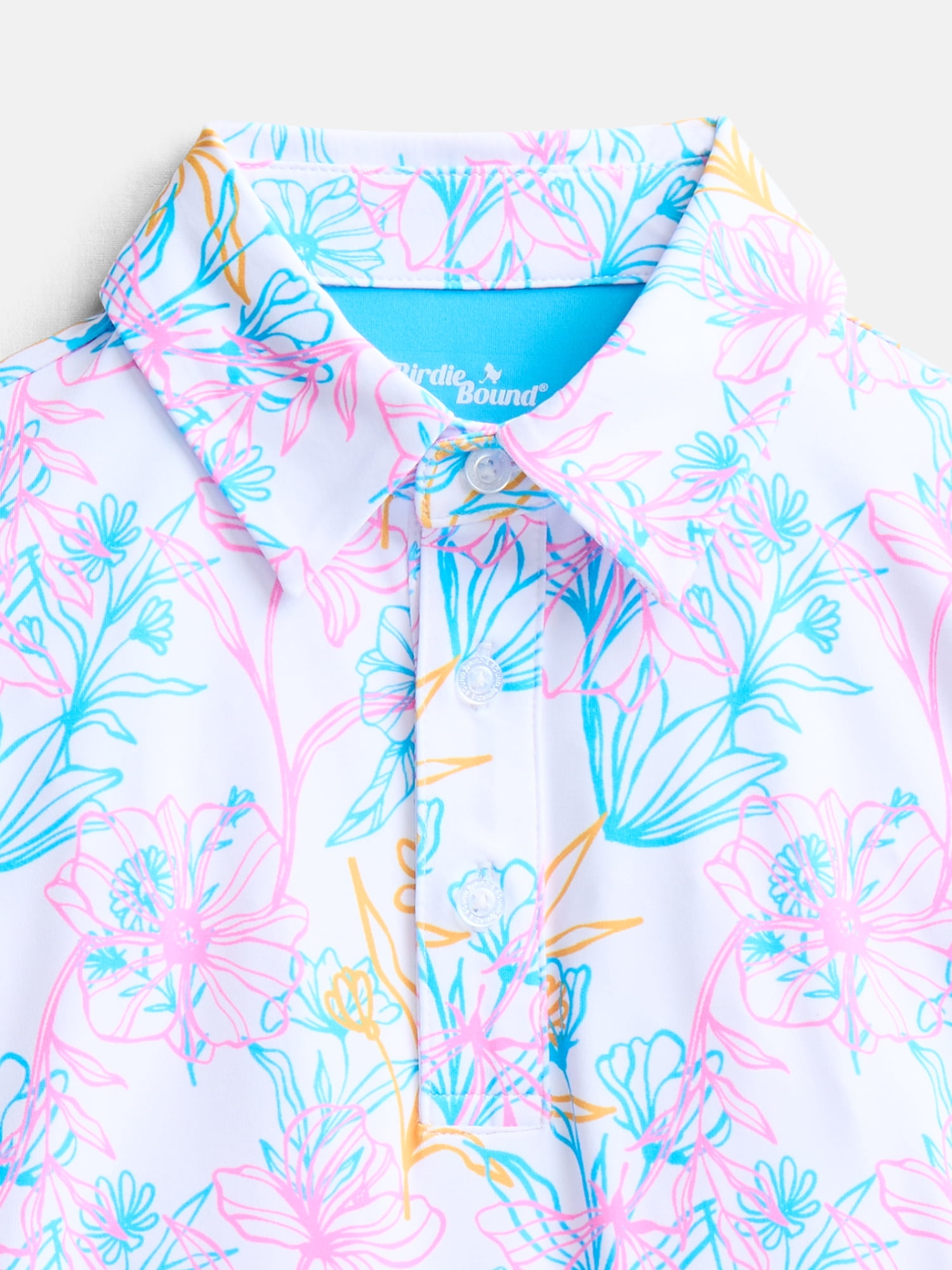 Birdie Bound Boys Flower Line Polo Shirt, Sizes 4-16