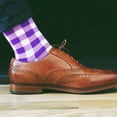 thumbnail image 3 of Purple Gingham Socks, 3 of 6