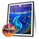 thumbnail image 2 of Cuadros Decorativos Cuadros Decorativos Kit de pintura de diamantes con delfines del mundo submarino Tmvgtek embutido en tela, 2 of 8