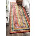 thumbnail image 1 of nuLOOM 200ECCR02A-26012 Tapis de Zone Hargis Labyrinthe, 2 6 Pouces x 12, Multicolore, 1 of 2