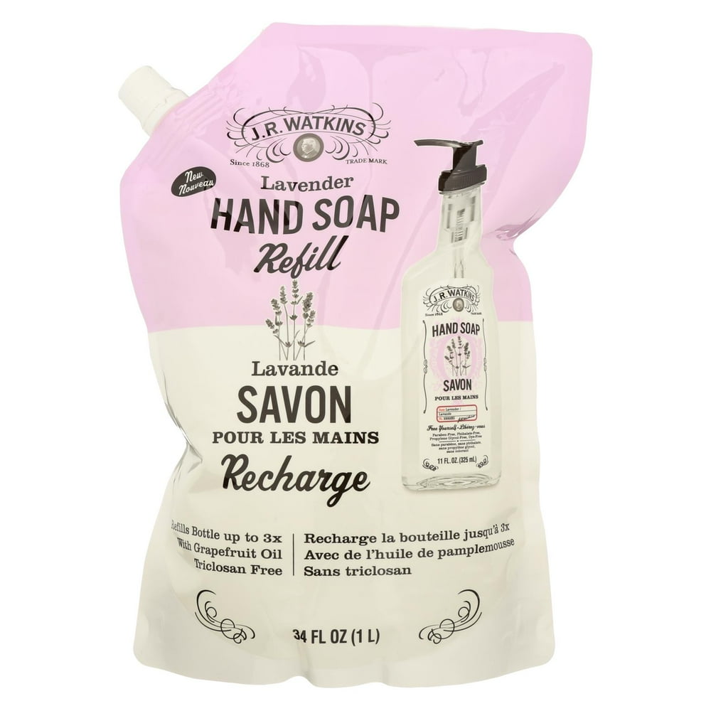 J.R. Watkins Hand Soap Refill Lavender Case of 1 34 fl oz