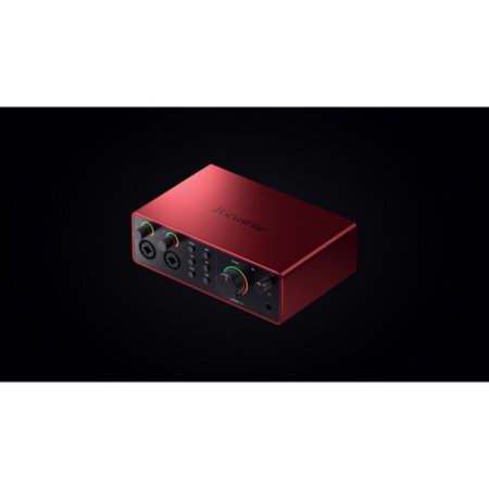 Focusrite Scarlett 4i4 USB-C Audio/MIDI Interface (4th Generation) Pair with 4x XLR - XLR Cable