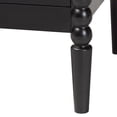 thumbnail image 6 of Baxton Studio Lucera Mid-Century Black 2-Drawer Bobbin Nightstand, 6 of 10