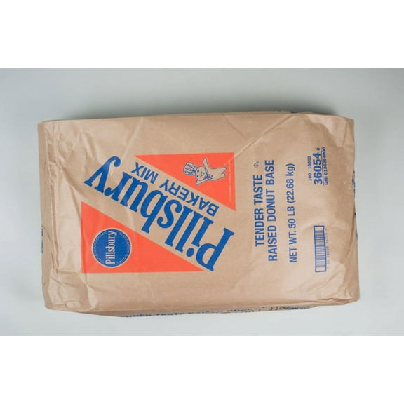 Pillsbury 18000-36054 Donut Mix, 50 Lb, Yeast-Raised Tender Taste