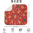thumbnail image 2 of Christmas Kitchen Countertop Dish Drying Mat, Red Christmas Gingerbread Man Snowflake Pattern Microfiber Kitchen Drying Mat,Washable Absorbent Countertop Xmas Winter Holiday Dish Mat Drainer,16x18In, 2 of 7