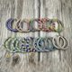 thumbnail image 5 of Juego de 6 pares de Pendientes de aro de cristal de colores para mujer Yashi color 17, 5 of 5