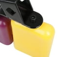 Yellow and Purple Square Wooden Fish Cow Bell High and Low Pitch Cattle