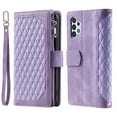 thumbnail image 2 of Feishell Crossbody Wallet Phone Case for For Samsung Galaxy A13 4G,Luxury PU Leather Magnetic Zipper Pocket Card Slots Shockproof Flip Stand Protective Cover with Hand Strap & Shoulder Strap,Purple, 2 of 11